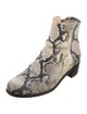 Stuart Weitzman Snakeskin Animal Print Boots