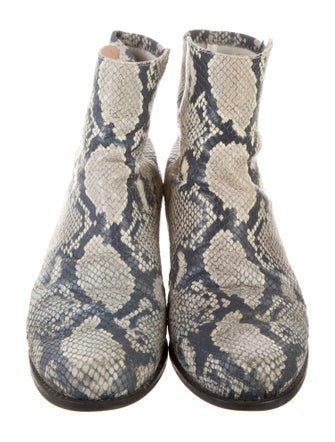 Stuart Weitzman Snakeskin Animal Print Boots