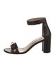 Stuart Weitzman Leather Studded Accents Sandals