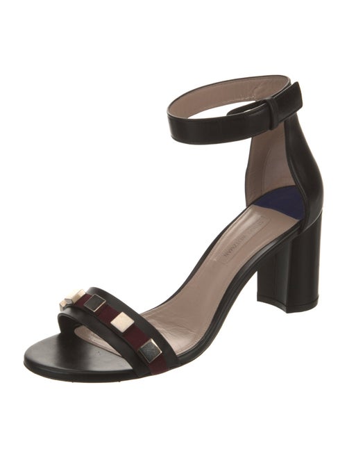 Stuart Weitzman Leather Studded Accents Sandals