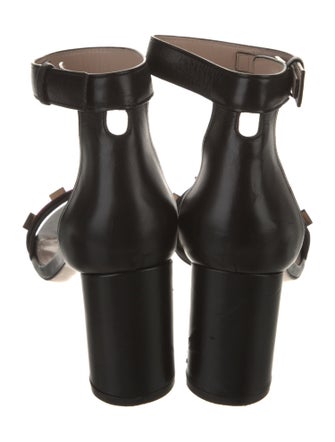 Stuart Weitzman Leather Studded Accents Sandals