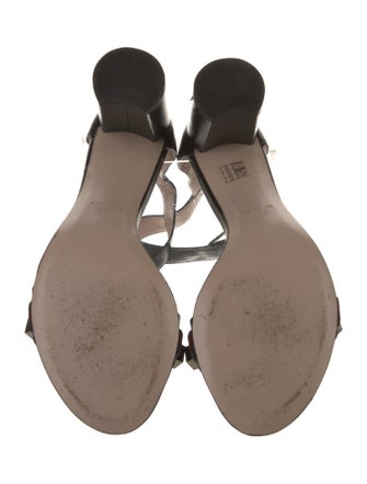 Stuart Weitzman Leather Studded Accents Sandals