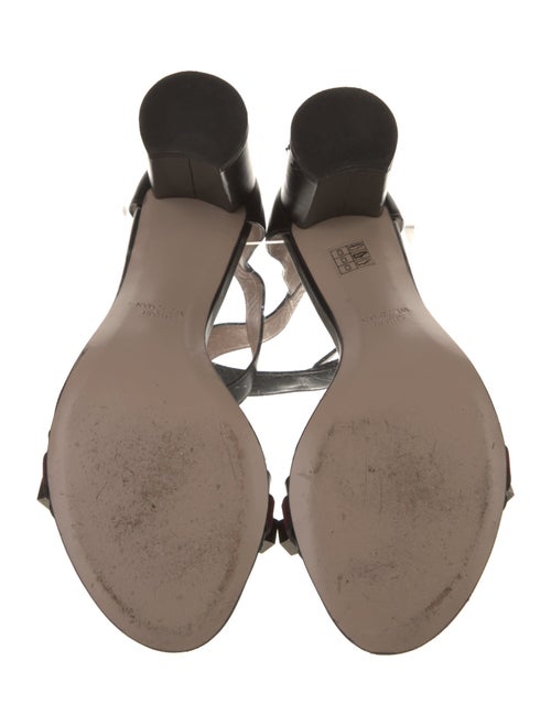 Stuart Weitzman Leather Studded Accents Sandals