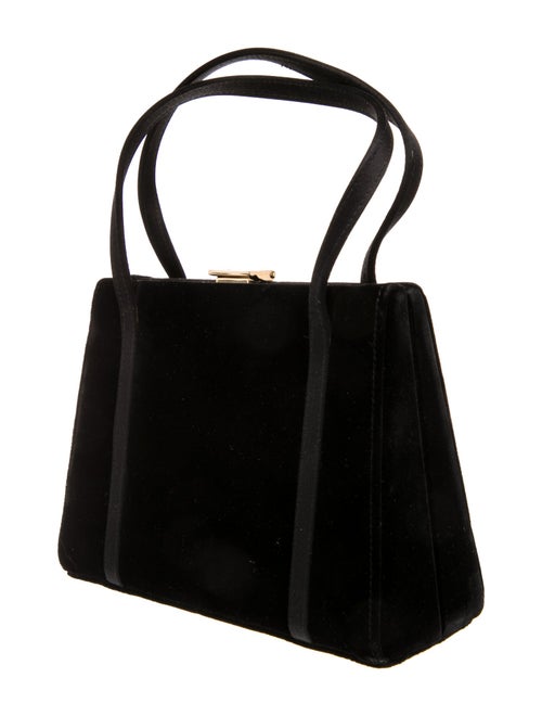 Stuart Weitzman Velvet Top Handle Bag
