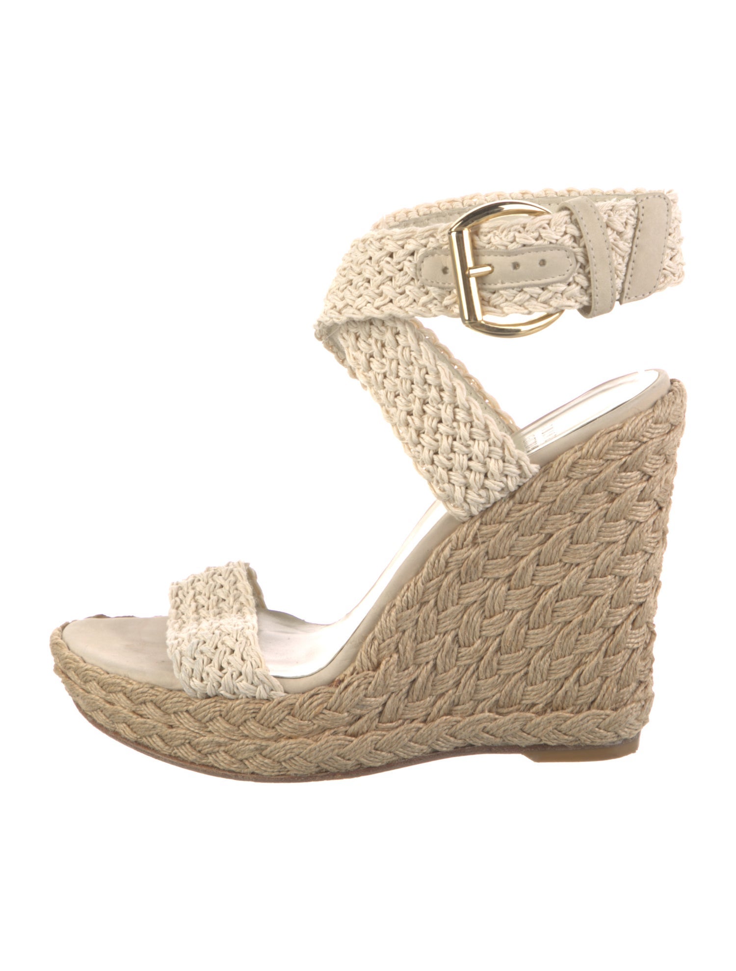 Stuart Weitzman Jute Braided Accents Espadrilles