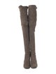 Stuart Weitzman Suede Lace-Up Boots