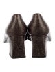 Stuart Weitzman Embossed Leather Pumps