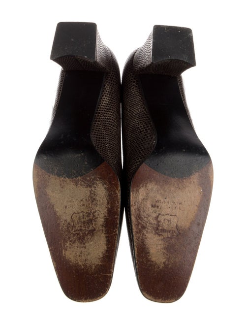 Stuart Weitzman Embossed Leather Pumps