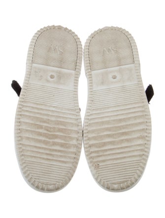 Stuart Weitzman Velvet Crystal Embellishments Sneakers