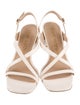 Stuart Weitzman Leather Slingback Sandals