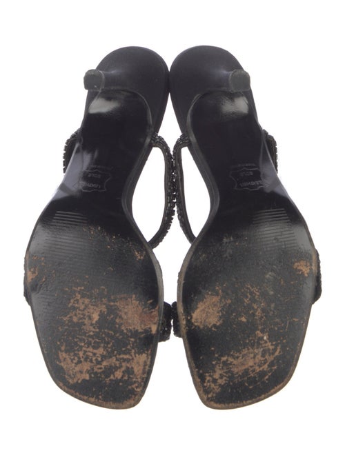 Stuart Weitzman Beaded Accents Slides