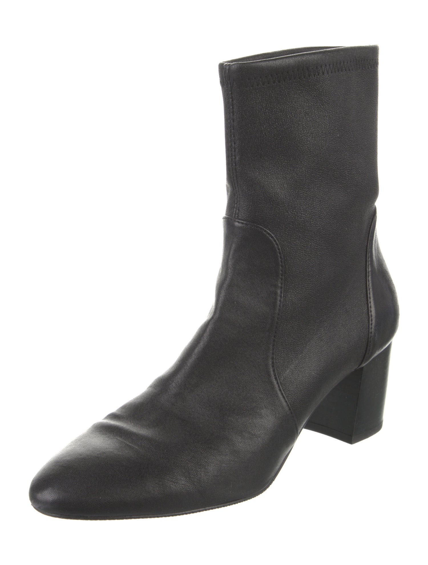 Stuart Weitzman Leather Sock Boots