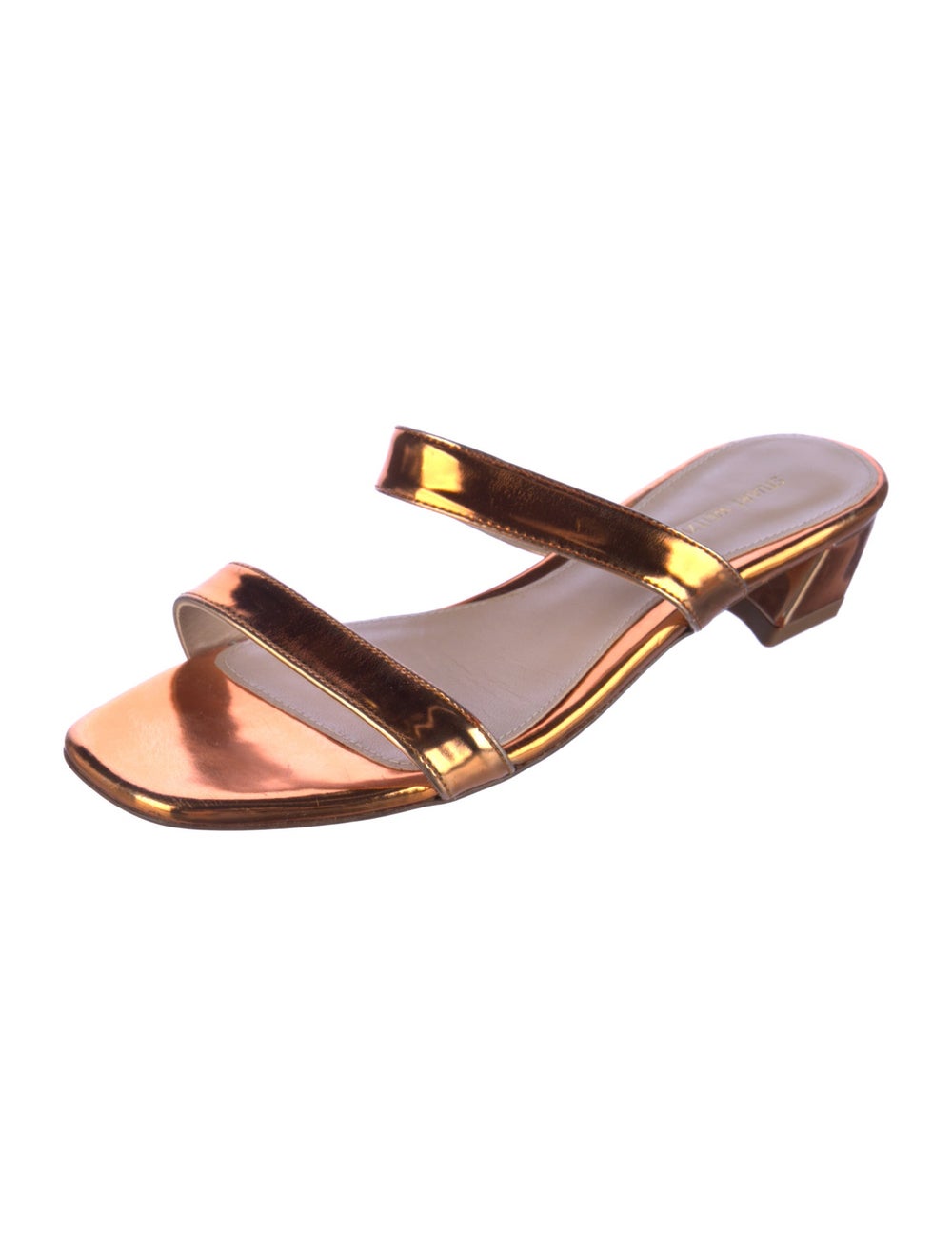 Stuart Weitzman Patent Leather Slides Neutrals - image 2