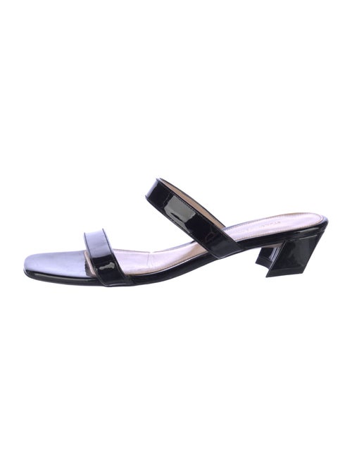 Stuart Weitzman Patent Leather Slides