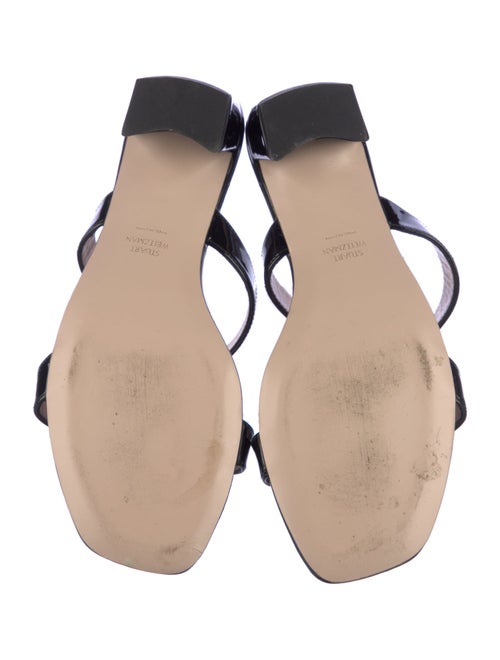Stuart Weitzman Patent Leather Slides