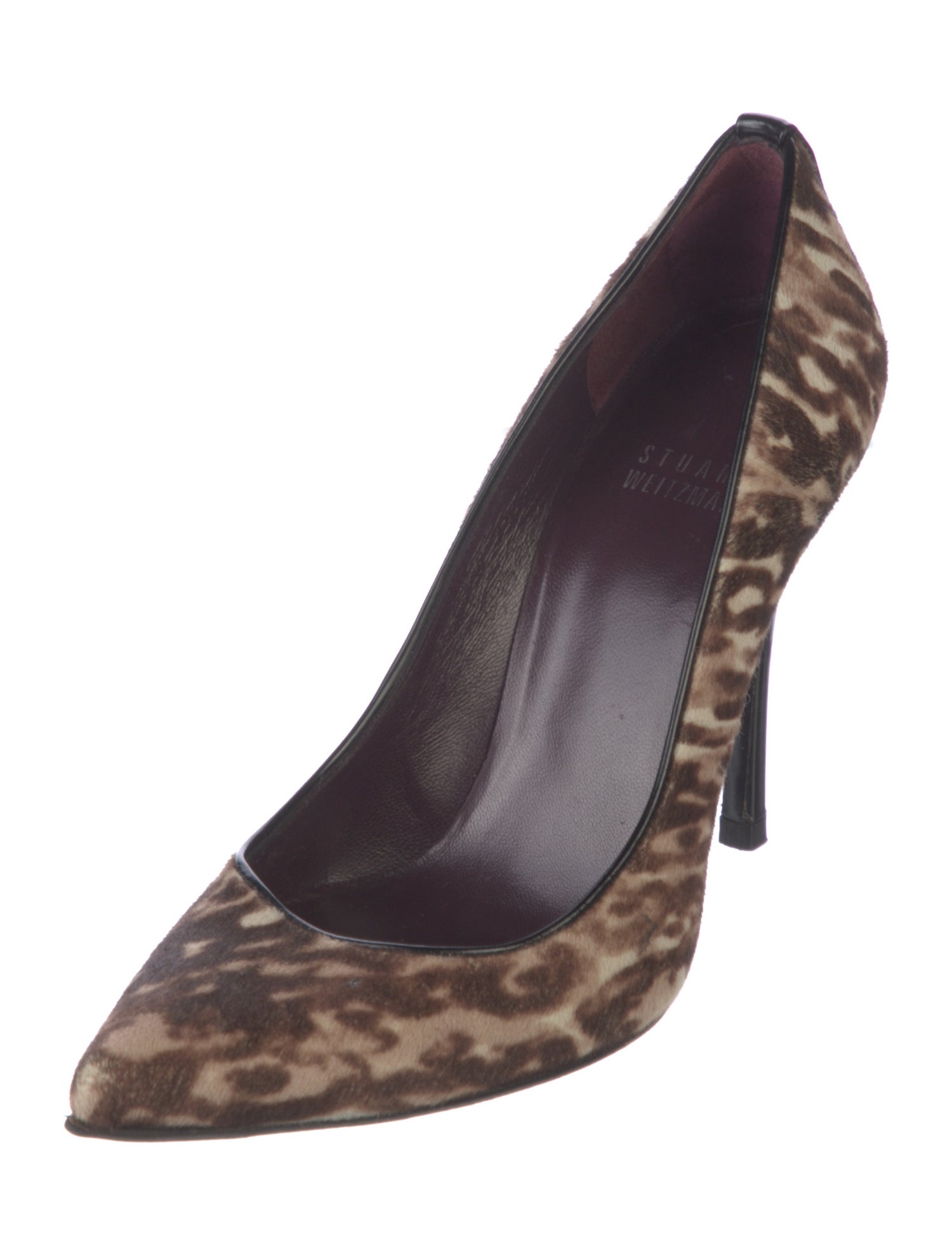 Stuart Weitzman Ponyhair Animal Print Pumps
