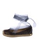 Stuart Weitzman Glitter Colorblock Pattern Moccasins