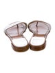 Stuart Weitzman Leather Printed Slides