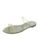 Stuart Weitzman Rubber Glitter Accents Slides