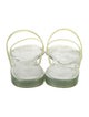 Stuart Weitzman Rubber Glitter Accents Slides