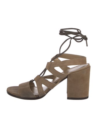 Stuart Weitzman Suede Gladiator Sandals