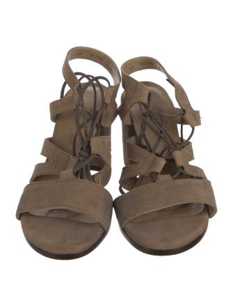 Stuart Weitzman Suede Gladiator Sandals