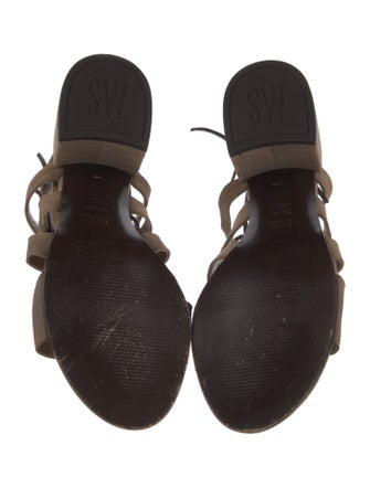 Stuart Weitzman Suede Gladiator Sandals