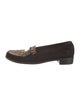 Stuart Weitzman Suede Animal Print Loafers