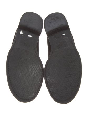 Stuart Weitzman Suede Animal Print Loafers