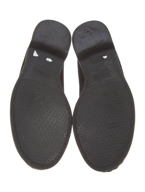 Stuart Weitzman Suede Animal Print Loafers