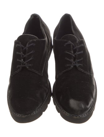 Stuart Weitzman Velvet Oxfords
