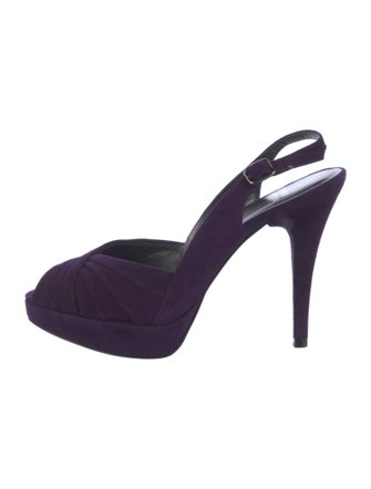 Stuart Weitzman Suede Slingback Pumps
