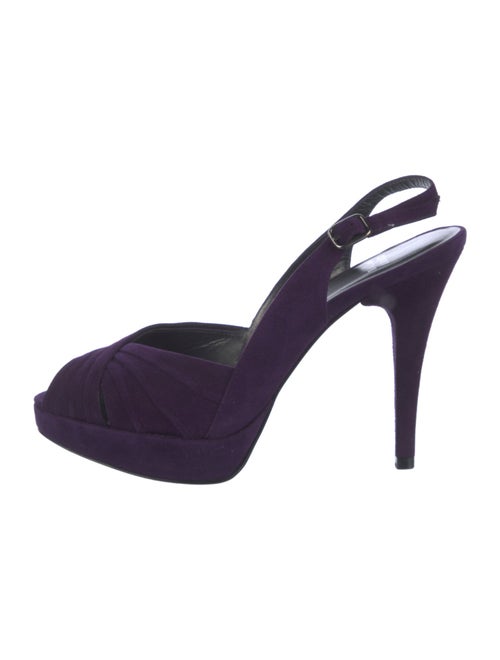 Stuart Weitzman Suede Slingback Pumps