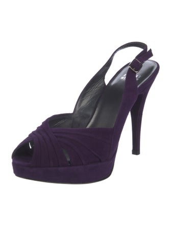 Stuart Weitzman Suede Slingback Pumps