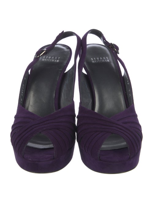 Stuart Weitzman Suede Slingback Pumps