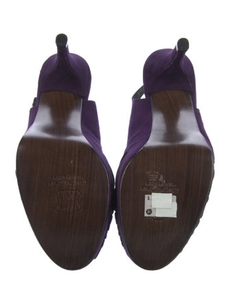 Stuart Weitzman Suede Slingback Pumps