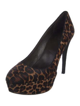 Stuart Weitzman Ponyhair Animal Print Pumps