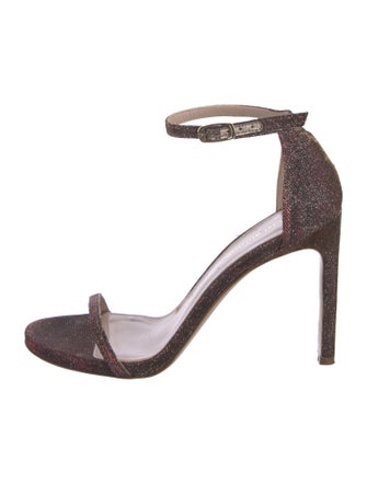 Stuart Weitzman Glitter Glitter Accents Sandals