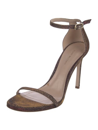 Stuart Weitzman Glitter Glitter Accents Sandals