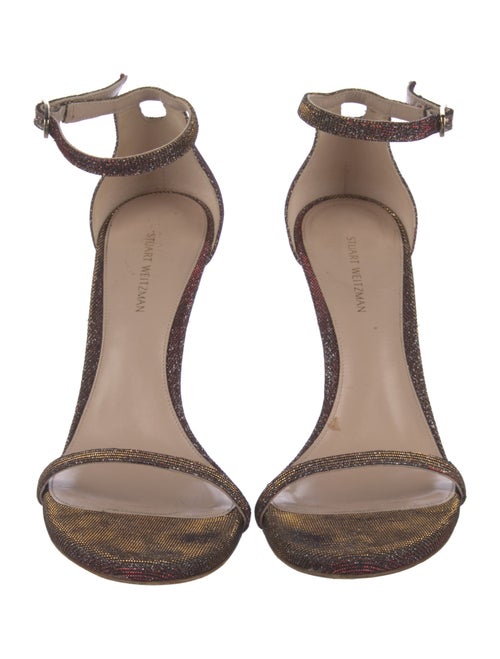 Stuart Weitzman Glitter Glitter Accents Sandals