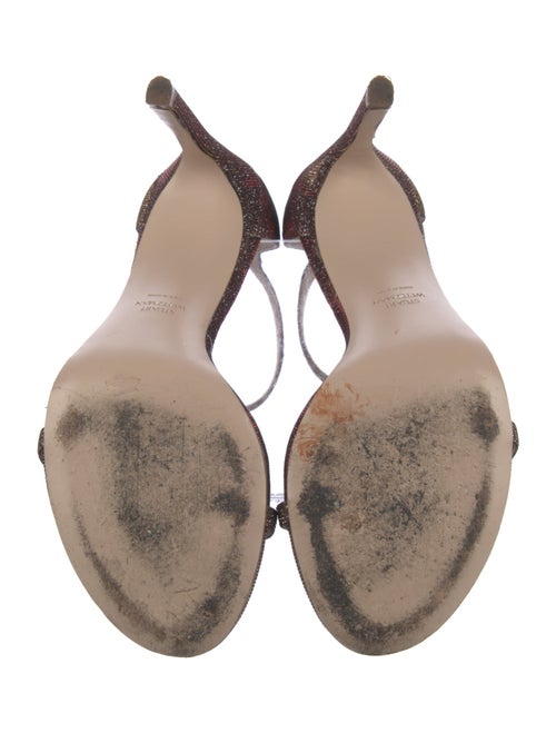 Stuart Weitzman Glitter Glitter Accents Sandals