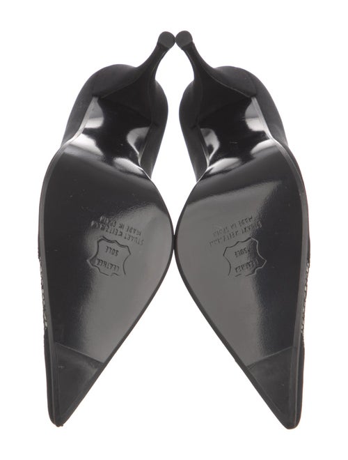 Stuart Weitzman Satin Graphic Print Pumps