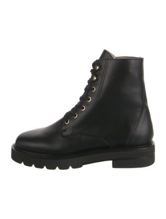 Stuart Weitzman Leather Combat Boots