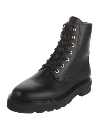 Stuart Weitzman Leather Combat Boots