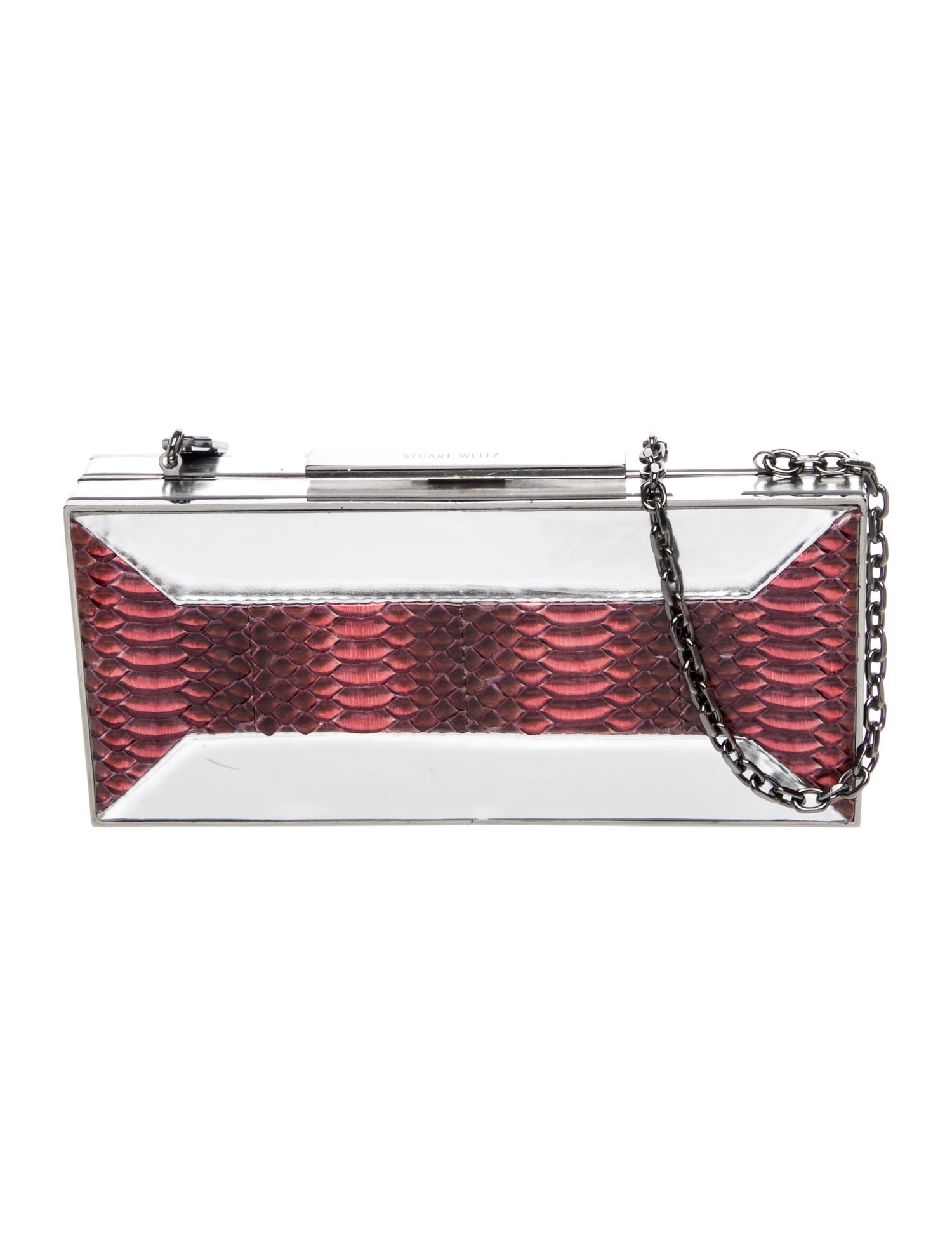 Stuart Weitzman Metal Minaudière