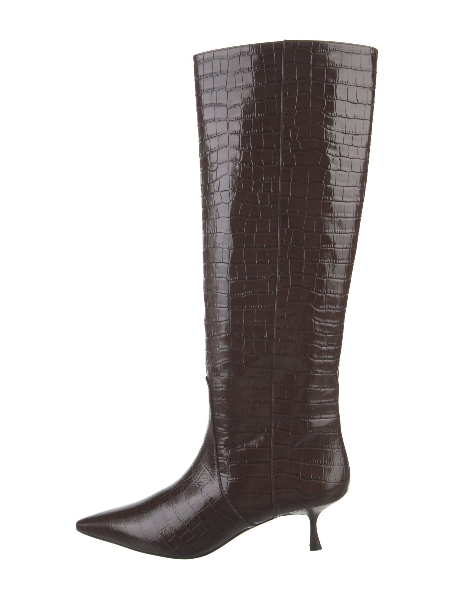 Stuart Weitzman Embossed Leather Boots