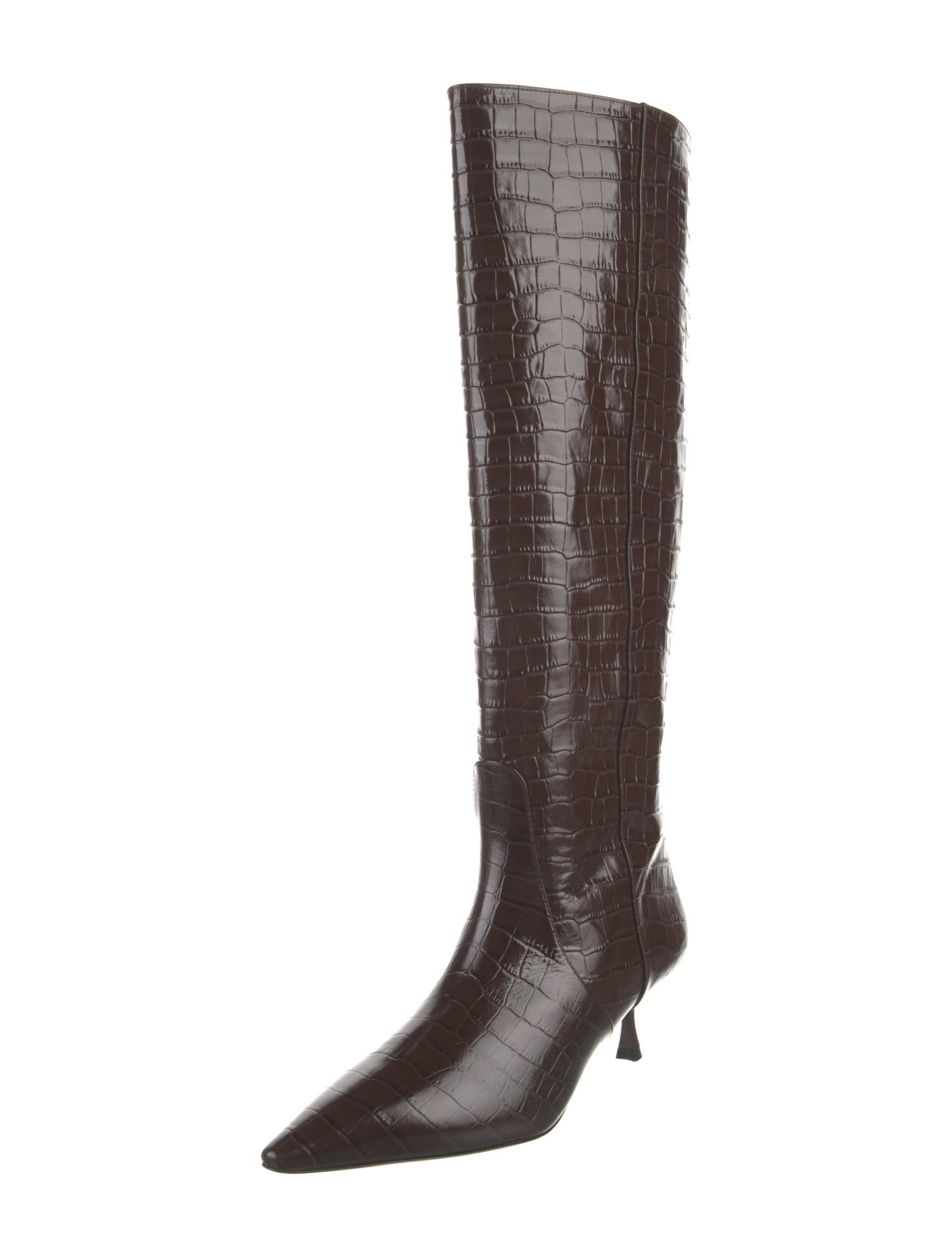 Stuart Weitzman Embossed Leather Boots
