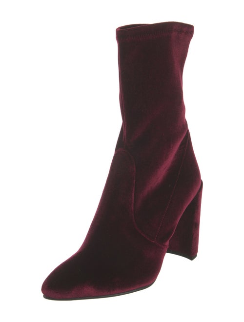 Stuart Weitzman Velvet Sock Boots