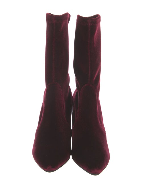 Stuart Weitzman Velvet Sock Boots