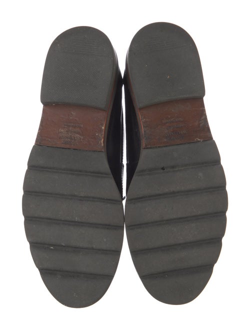 Stuart Weitzman Leather Tassel Accents Loafers